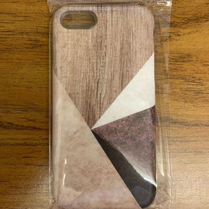 Gray/Purple/Faux Wood Geometric Print Phone Case